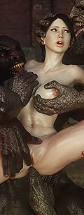 Get fucked hard by conjured demons - Monster eater 3