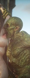 Hot babe drilled with huge cocks in myth scene - Elf slave 6 Love and Lust